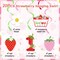 Strawberry Swirls 1st Birthday Hanging Decor | Berry Sweet Foil Streamers for Sweet One’s Party, Girl’s First Birthday & Summer Fruit Themed Supplies